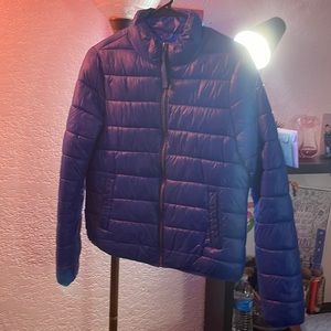 Bright Blue hood less jacket